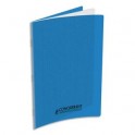 CONQUERANT Cahier A4, 48 pages, 90g, Seyès, couverture polypropylène bleue