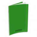 CONQUERANT Cahier A4, 48 pages, 90g, Seyès, couverture polypropylène vert