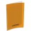 CONQUERANT CLASSIQUE Cahier piqûre 17 x 22 cm 48 pages grands carreaux 90g. Couverture polypro orange