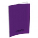 CONQUERANT CLASSIQUE Cahier piqûre 17 x 22 cm 48 pages grands carreaux 90g. Couverture polypropylène violet