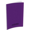 CONQUERANT CLASSIQUE Cahier piqûre 17 x 22 cm 32 pages grands carreaux 90g. Couverture polypro violet