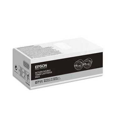 EPSON Pack 2 cartouches toner laser noir C13S050711