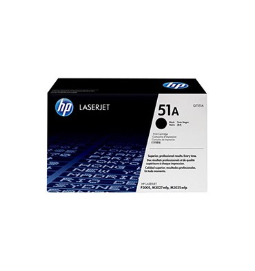 HP Cartouche toner laser noir 51A - Q7551A