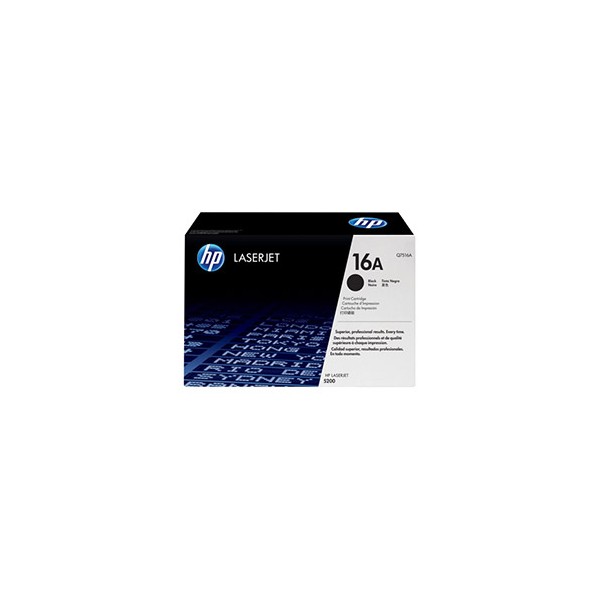 HP Cartouche toner laser noir 16A - Q7516A