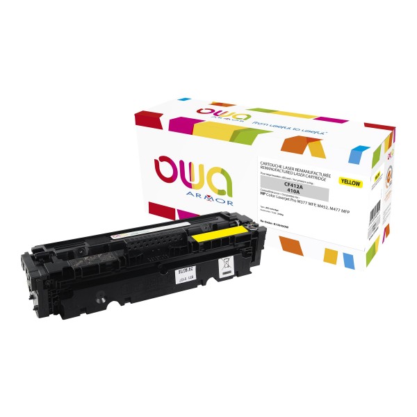 OWA BY ARMOR Cartouche toner laser jaune compatibilité HP CF412A / 410A