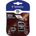 VERBATIM Carte Micro SDHC 32Go + adaptateur Class 10/U1 44083 + redevance