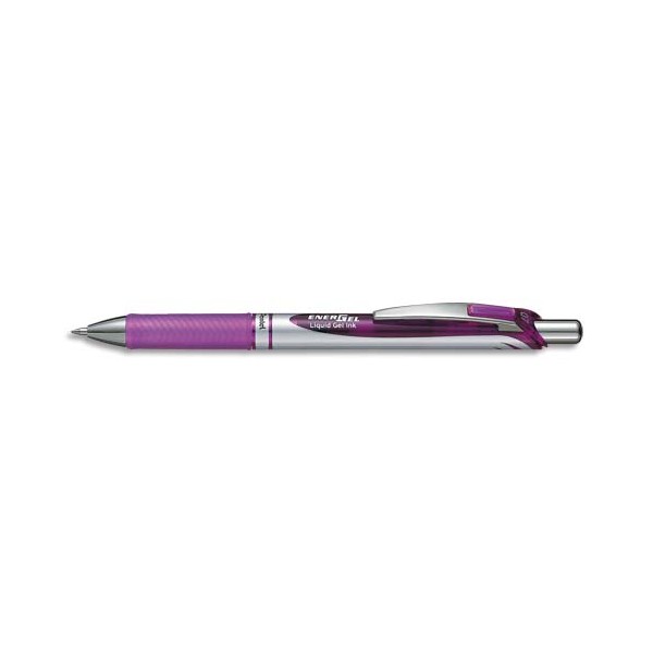 PENTEL Roller Energel rétractable pointe moyenne coloris violet BL77