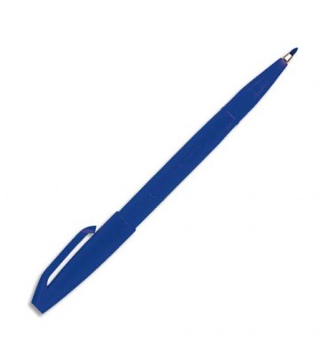 PENTEL Stylo feutre pointe en nylon largeur de trait 0,8 mm encre bleue SIGN PEN S520