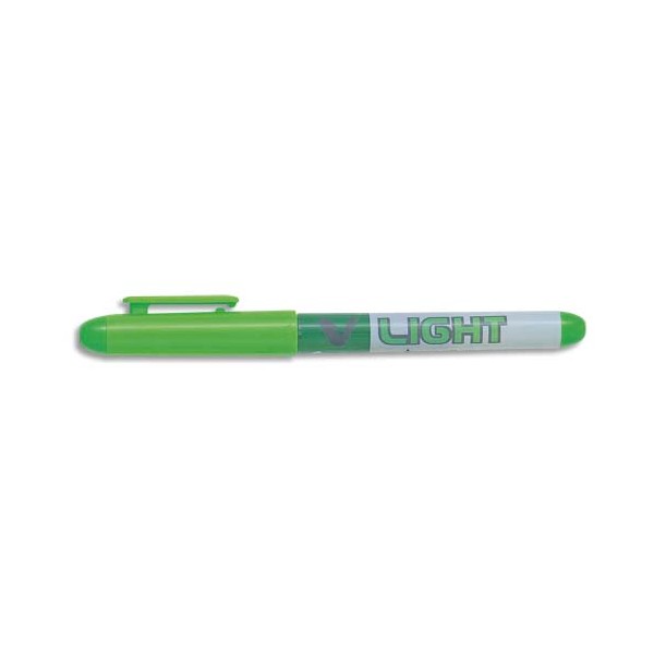 PILOT Surligneur de poche pointe biseautée encre liquide coloris vert V-LIGHT