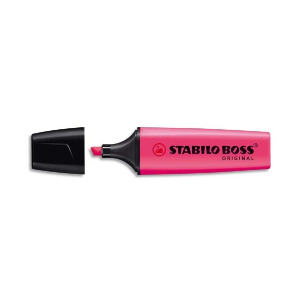 STABILO Surligneur pointe biseautée rose BOSS