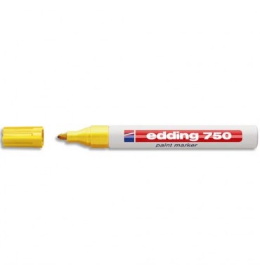 EDDING Marqueur peinture E750 laquée jaune, pointe moyenne ogive