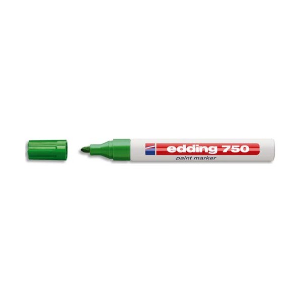 EDDING Marqueur peinture E750 laquée verte, pointe moyenne ogive