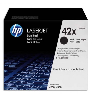 HP Cartouche toner laser noir 42X - Q5942XD
