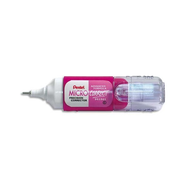 PENTEL Mini correcteur liquide contenance 4,2 ml - Format mini et coloris rose