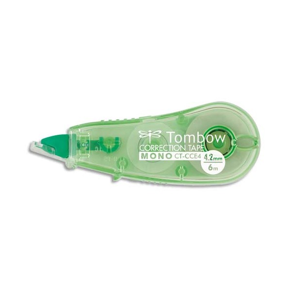 TOMBOW Mini roller de correction Micro tombow compact, 4,2 mm x 6 m, coloris translucide