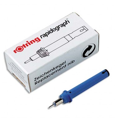 ROTRING Pointe de rechange pour stylo technique ISOGRAPH 0,20 mm bleu