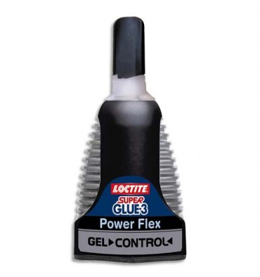LOCTITE Super Glue-3 Power Flex Gel Control, Flacon de colle instantanée liquide 3 g