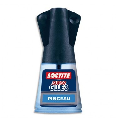 LOCTITE Super Glue-3, Flacon de Colle instantanée liquide avec pinceau applicateur 5 g 