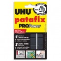 UHU Etui de 21 pastilles Patafix Pro Power adhésives résistantes pour utilisation intérieure et extérieure