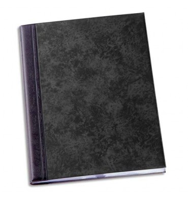 OXFORD Protège-documents 100 vues noir Fusio Elégance, couverture PVC expansé 10/10e, coloris noir