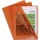 EXACOMPTA Boîte de 100 pochettes coin en PVC 13/100e, coloris orange
