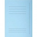 EXACOMPTA Paquet de 50 chemises 3 rabats avec cadre d'indexage SUPER 250, coloris bleu clair