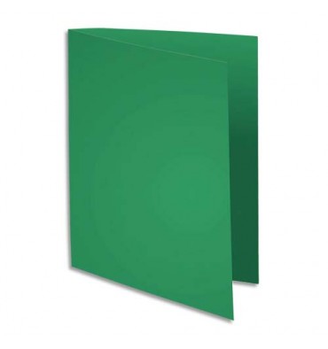 EXACOMPTA Paquet de 100 sous-chemises FLASH en carte recyclée 80g, coloris vert foncé