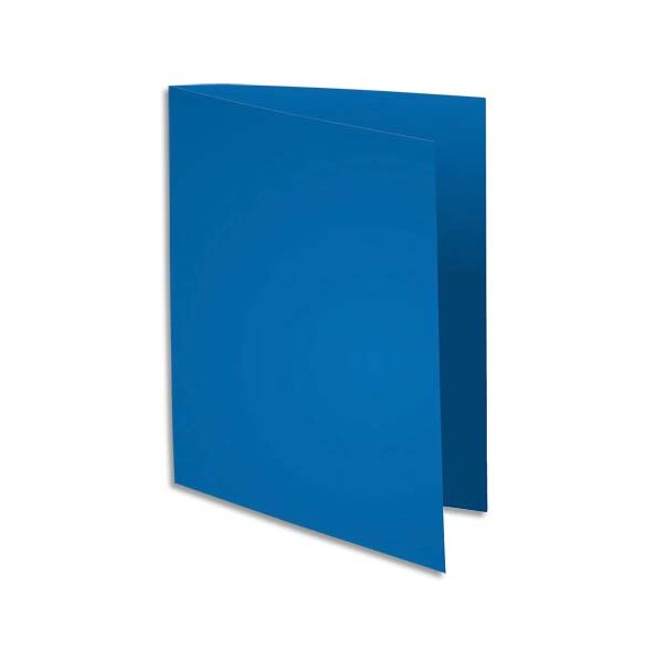 EXACOMPTA Paquet de 100 sous-chemises FLASH en carte recyclée 80g, coloris bleu foncé