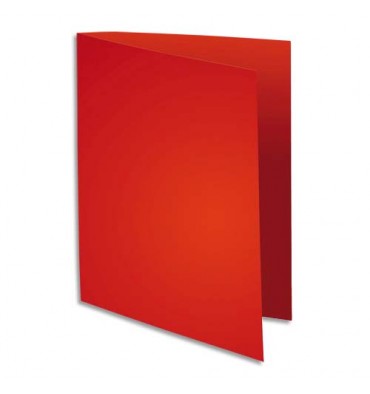 EXACOMPTA Paquet de 100 sous-chemises FLASH en carte recyclée 80g, coloris rouge