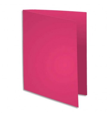 EXACOMPTA Paquet de 100 sous-chemises FLASH en carte recyclée 80g, coloris rose fuschia