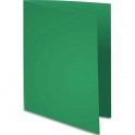 EXACOMPTA Paquet de 100 chemises FLASH 220 en carte recyclée 220g, coloris vert foncé