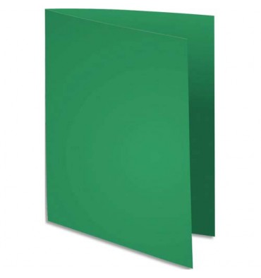 EXACOMPTA Paquet de 100 chemises FLASH 220 en carte recyclée 220g, coloris vert foncé