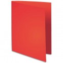 EXACOMPTA Paquet de 100 chemises FLASH 220 en carte recyclée 220g, coloris rouge