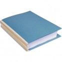 EXACOMPTA Paquet de 25 chemises à soufflet, carte 320g recyclée à 100% coloris bleu