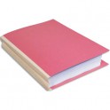 EXACOMPTA Paquet de 25 chemises à soufflet, carte 320g recyclée à 100% coloris rose
