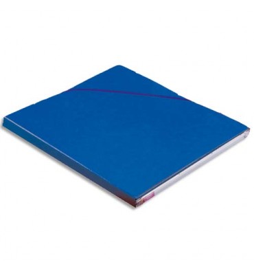 ELBA Chemise Eurofolio Alpina 80, dos de 1,5 cm, carte lustrée 5/10e, coloris bleu gitane