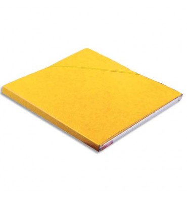 ELBA Chemise Eurofolio Alpina 80, dos de 1,5 cm, carte lustrée 5/10e, coloris jaune