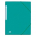 ELBA Chemise 3 rabats et élastique Eurofolio en carte lustrée 5/10e, coloris vert