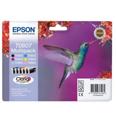 EPSON Multipack 6 cartouches et d'encre T0807
