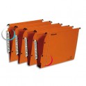 ESSELTE Boîte de 25 dossiers suspendus ARMOIRE en kraft 240g. Fond 50 mm, bouton-pression. Orange