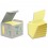 POST-IT Tour 6 blocs Z-notes 100 feuilles 7,6 x 7,6 cm 100% recyclé. Coloris jaune