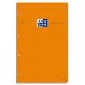 OXFORD Bloc de direction perforé 160 pages 80g lignées 21 x 32 cm couverture orange