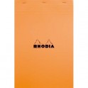 RHODIA Bloc de direction couverture orange 80 feuilles (160 pages) format A4 réglure 5x5