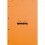 RHODIA Bloc de direction couverture orange 80 feuilles détachables+perforées format A4+ réglure 5x5