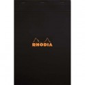 RHODIA Bloc agrafé en-tête couverture noire n°19 format 21 x 31,8 cm réglure 5x5