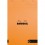 RHODIA Bloc coloR agrafé en-tête 21 x 29,7 cm 140 pages lignées. Couverture rembordée orange