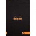 RHODIA Bloc coloR agrafé en-tête 21 x 29,7 cm 140 pages lignées. Couverture rembordée noire
