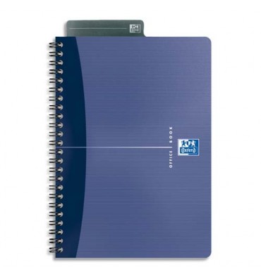 OXFORD Cahier Essential 90g reliure spirale 14,8 x 21 cm 180 pages 5x5 assortis
