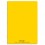 CONQUERANT Cahier piqûre 96 pages Seyès 17 x 22  cm. Couverture polypropylène jaune