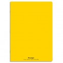 CONQUERANT Cahier piqûre 96 pages Seyès 24 x 32 cm. Couverture polypropylène jaune